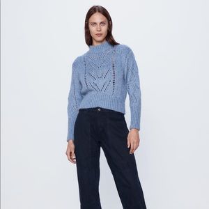 Zara Pointelle Sweater